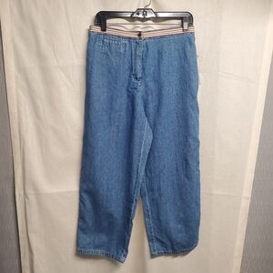 Liz Claiborne Blue Pedal Pusher Pants